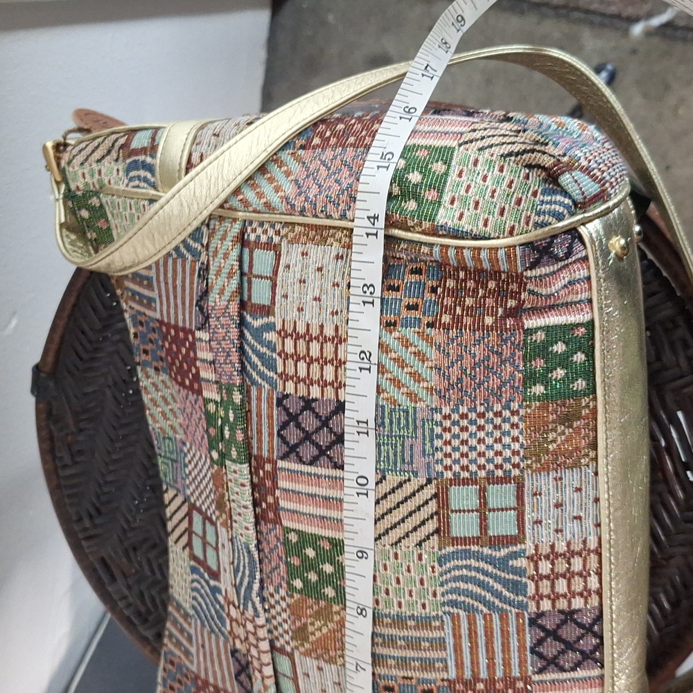 Sas Multicolor Patchwork Shoulder Bag - image 6